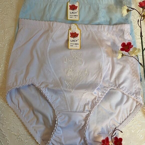 Lacy assorted embroidery design print Underwear L - Picture 4 of 16